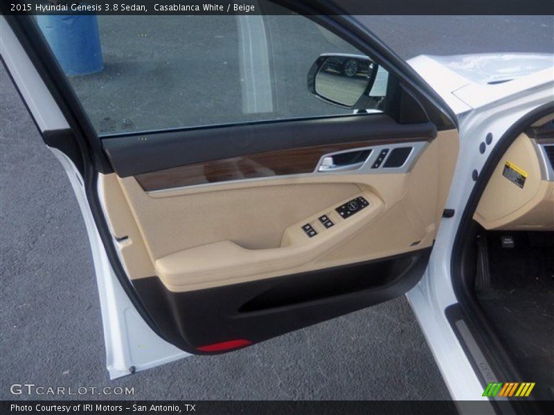 Casablanca White / Beige 2015 Hyundai Genesis 3.8 Sedan