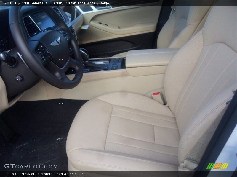 Casablanca White / Beige 2015 Hyundai Genesis 3.8 Sedan