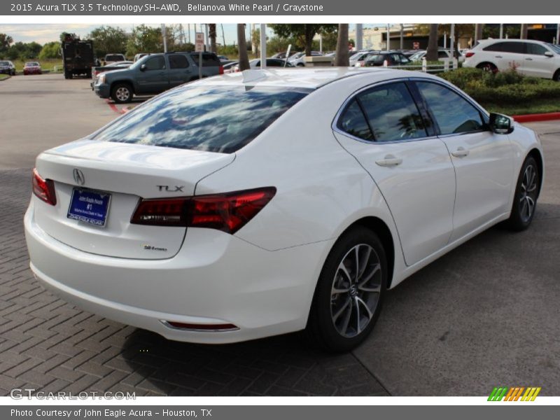 Bellanova White Pearl / Graystone 2015 Acura TLX 3.5 Technology SH-AWD