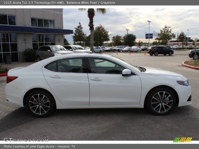 Bellanova White Pearl / Graystone 2015 Acura TLX 3.5 Technology SH-AWD