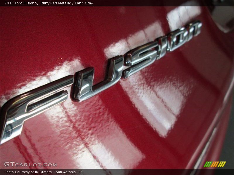 Ruby Red Metallic / Earth Gray 2015 Ford Fusion S