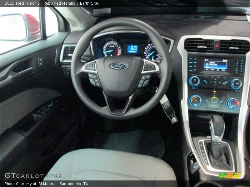 Ruby Red Metallic / Earth Gray 2015 Ford Fusion S