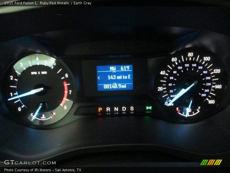 Ruby Red Metallic / Earth Gray 2015 Ford Fusion S