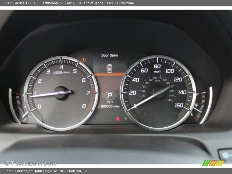 Bellanova White Pearl / Graystone 2015 Acura TLX 3.5 Technology SH-AWD