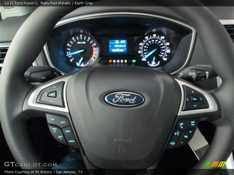 Ruby Red Metallic / Earth Gray 2015 Ford Fusion S