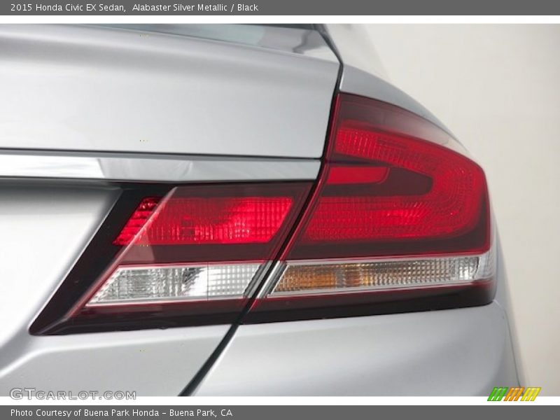 Alabaster Silver Metallic / Black 2015 Honda Civic EX Sedan