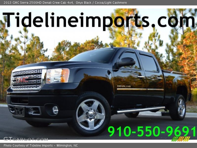 Onyx Black / Cocoa/Light Cashmere 2013 GMC Sierra 2500HD Denali Crew Cab 4x4