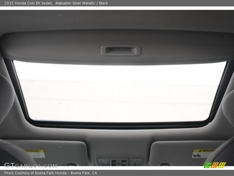 Alabaster Silver Metallic / Black 2015 Honda Civic EX Sedan