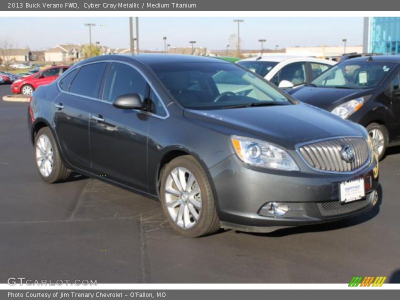 Cyber Gray Metallic / Medium Titanium 2013 Buick Verano FWD