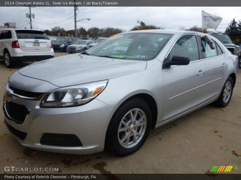 Silver Ice Metallic / Jet Black/Titanium 2014 Chevrolet Malibu LS