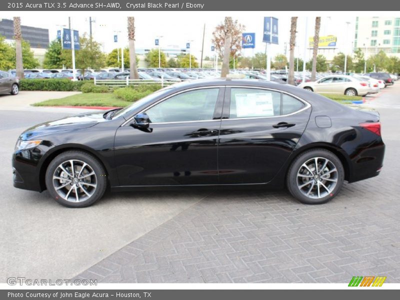 Crystal Black Pearl / Ebony 2015 Acura TLX 3.5 Advance SH-AWD