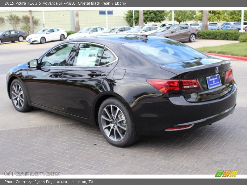 Crystal Black Pearl / Ebony 2015 Acura TLX 3.5 Advance SH-AWD
