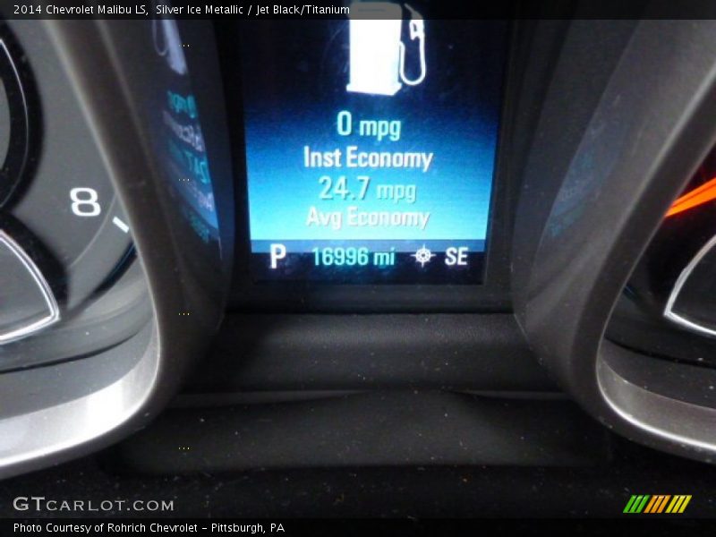 Silver Ice Metallic / Jet Black/Titanium 2014 Chevrolet Malibu LS
