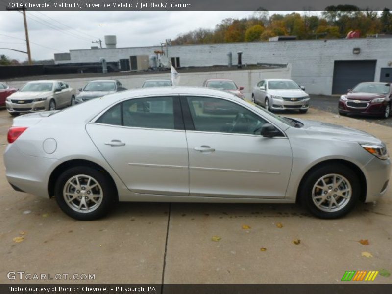 Silver Ice Metallic / Jet Black/Titanium 2014 Chevrolet Malibu LS