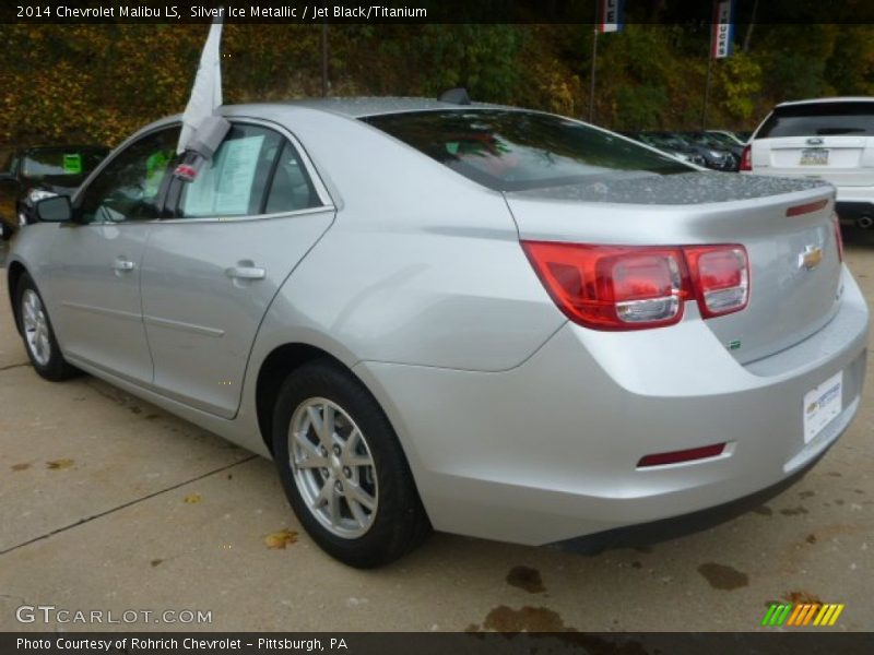 Silver Ice Metallic / Jet Black/Titanium 2014 Chevrolet Malibu LS
