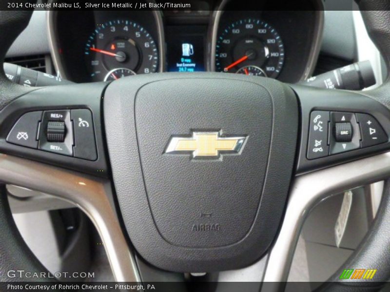 Silver Ice Metallic / Jet Black/Titanium 2014 Chevrolet Malibu LS