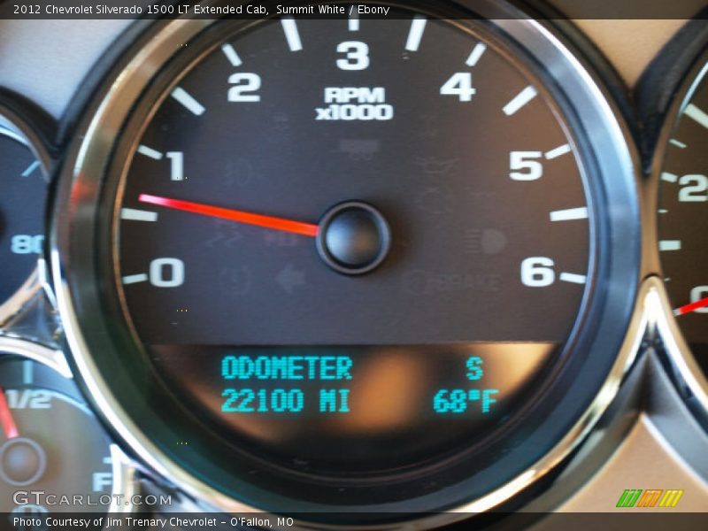 Summit White / Ebony 2012 Chevrolet Silverado 1500 LT Extended Cab