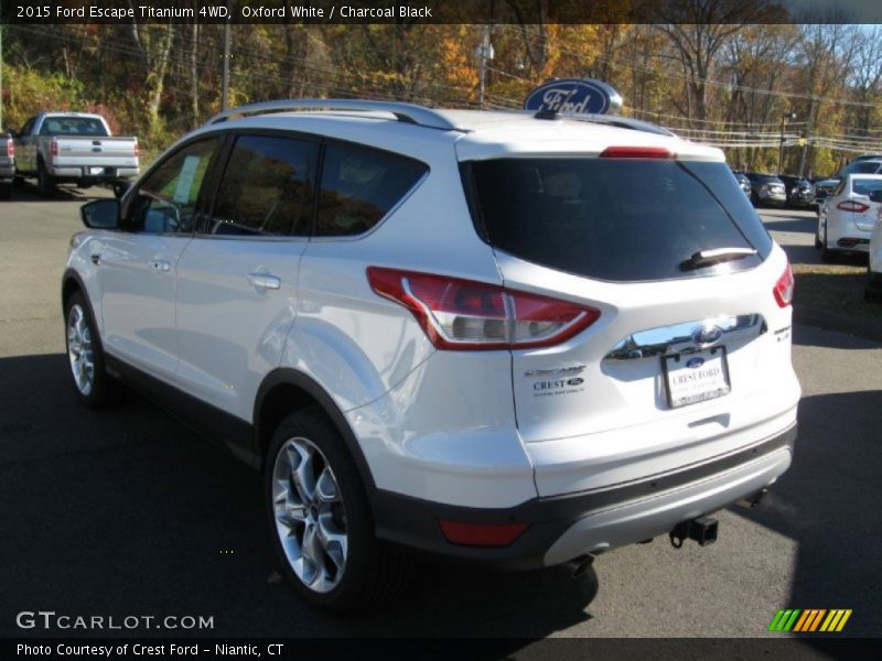 Oxford White / Charcoal Black 2015 Ford Escape Titanium 4WD