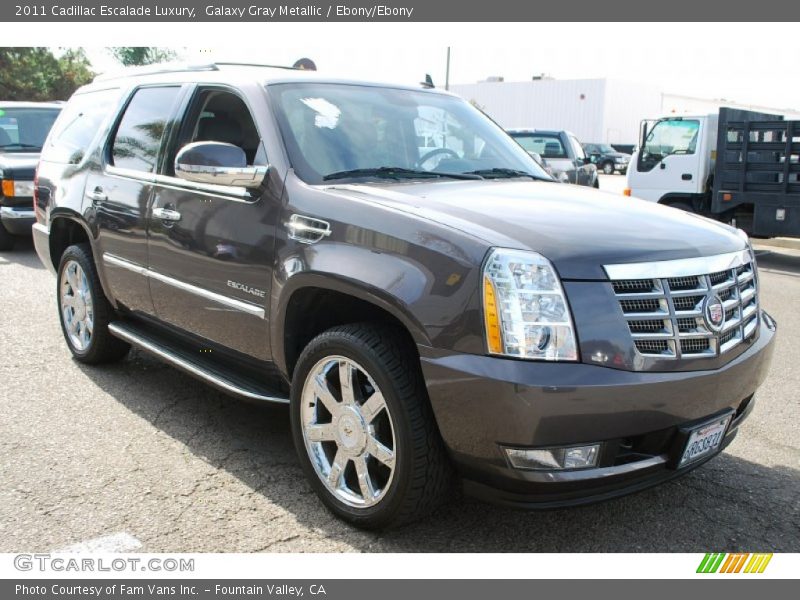 Galaxy Gray Metallic / Ebony/Ebony 2011 Cadillac Escalade Luxury