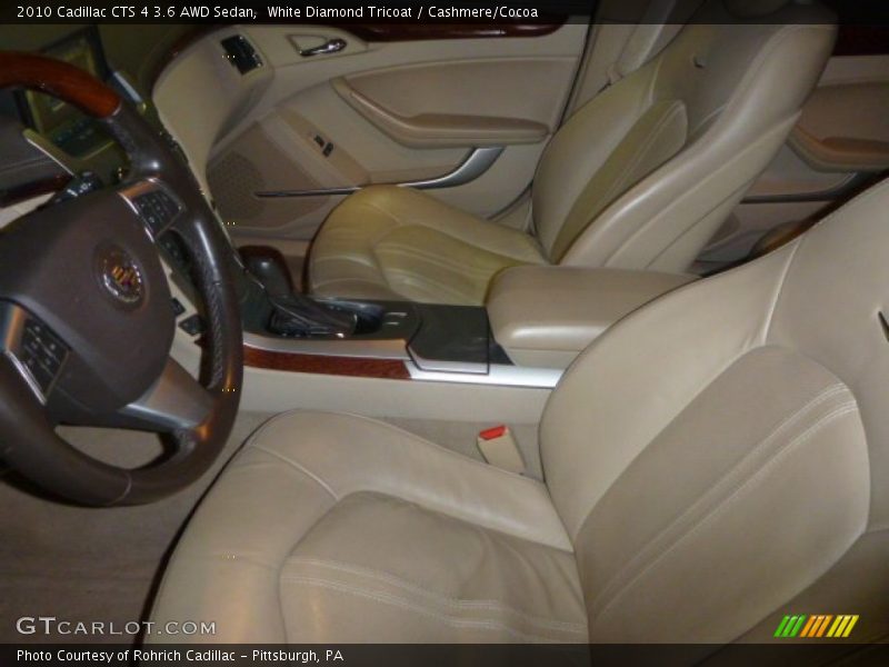 White Diamond Tricoat / Cashmere/Cocoa 2010 Cadillac CTS 4 3.6 AWD Sedan