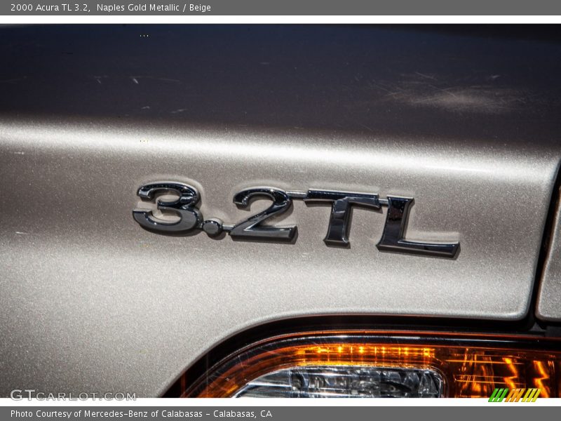 Naples Gold Metallic / Beige 2000 Acura TL 3.2
