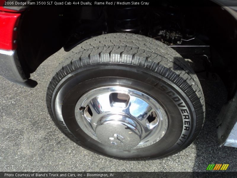 Flame Red / Medium Slate Gray 2006 Dodge Ram 3500 SLT Quad Cab 4x4 Dually