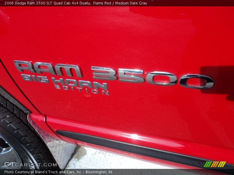 Flame Red / Medium Slate Gray 2006 Dodge Ram 3500 SLT Quad Cab 4x4 Dually