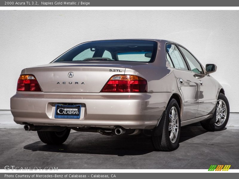 Naples Gold Metallic / Beige 2000 Acura TL 3.2