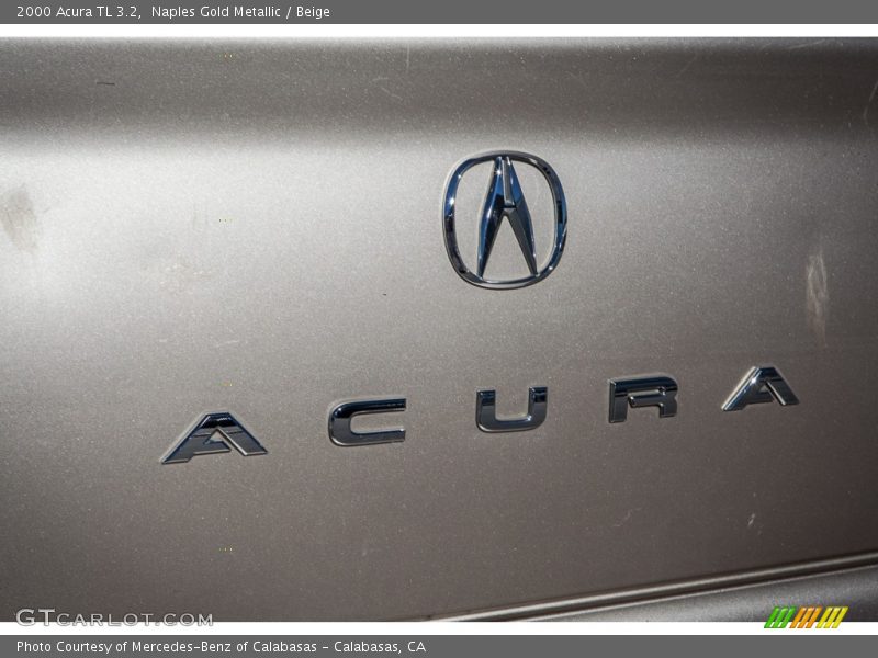 Naples Gold Metallic / Beige 2000 Acura TL 3.2
