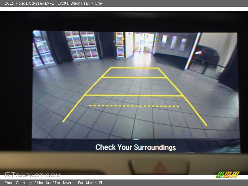 Crystal Black Pearl / Gray 2015 Honda Odyssey EX-L