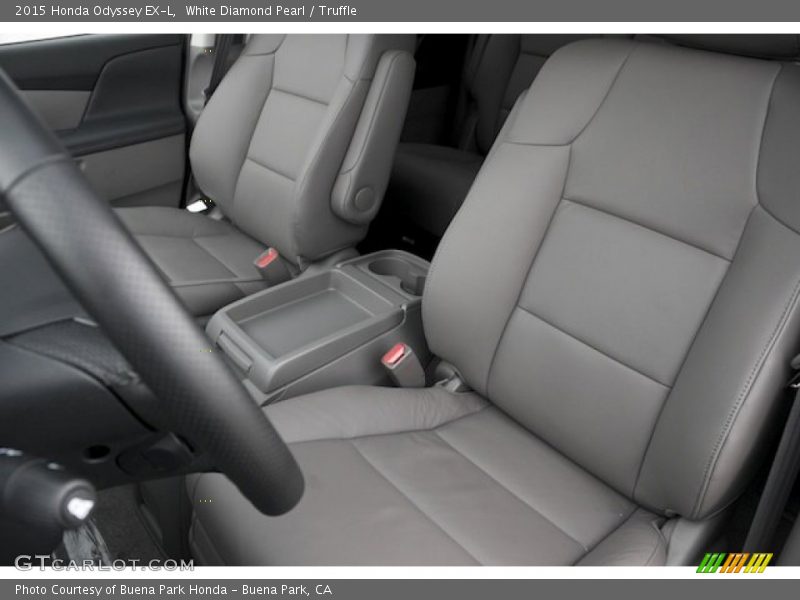 White Diamond Pearl / Truffle 2015 Honda Odyssey EX-L