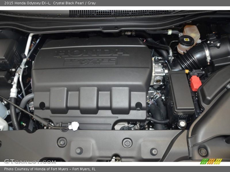 Crystal Black Pearl / Gray 2015 Honda Odyssey EX-L
