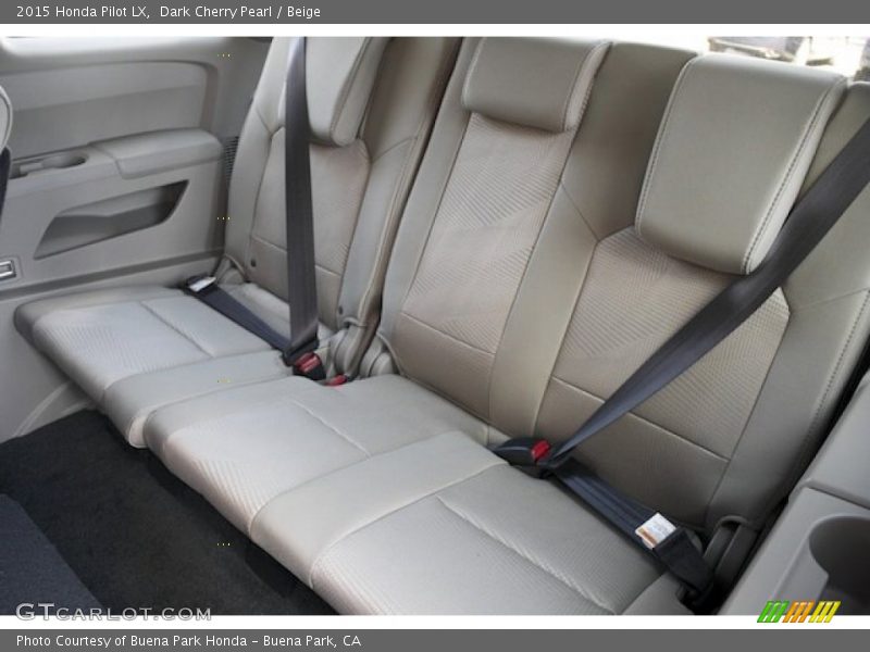 Dark Cherry Pearl / Beige 2015 Honda Pilot LX