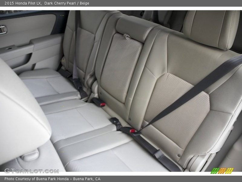 Dark Cherry Pearl / Beige 2015 Honda Pilot LX