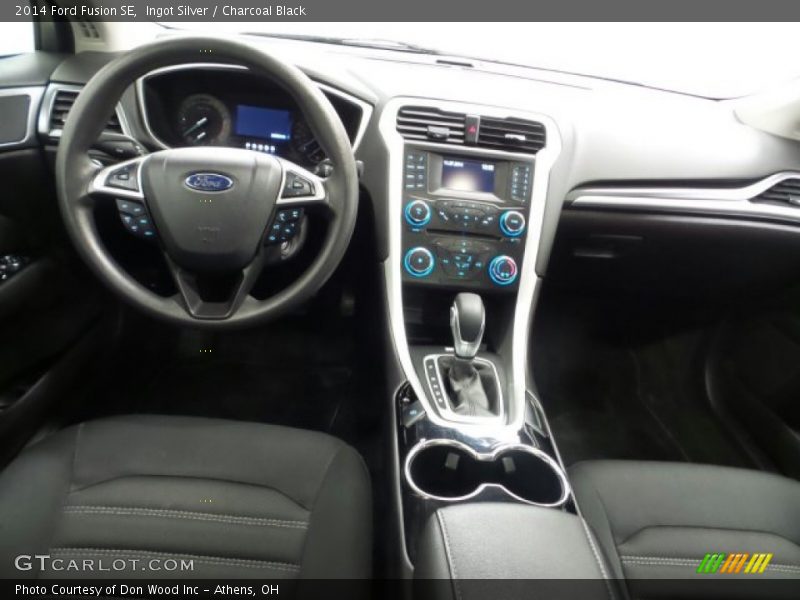 Ingot Silver / Charcoal Black 2014 Ford Fusion SE