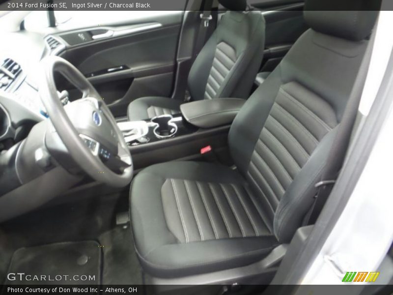 Ingot Silver / Charcoal Black 2014 Ford Fusion SE