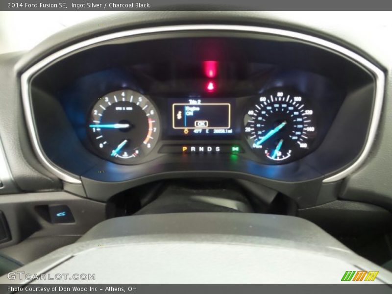 Ingot Silver / Charcoal Black 2014 Ford Fusion SE