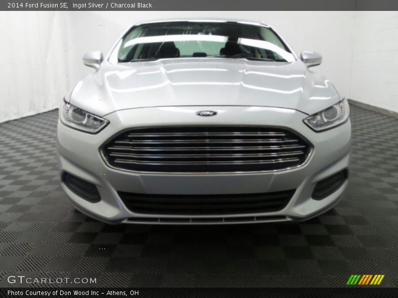 Ingot Silver / Charcoal Black 2014 Ford Fusion SE