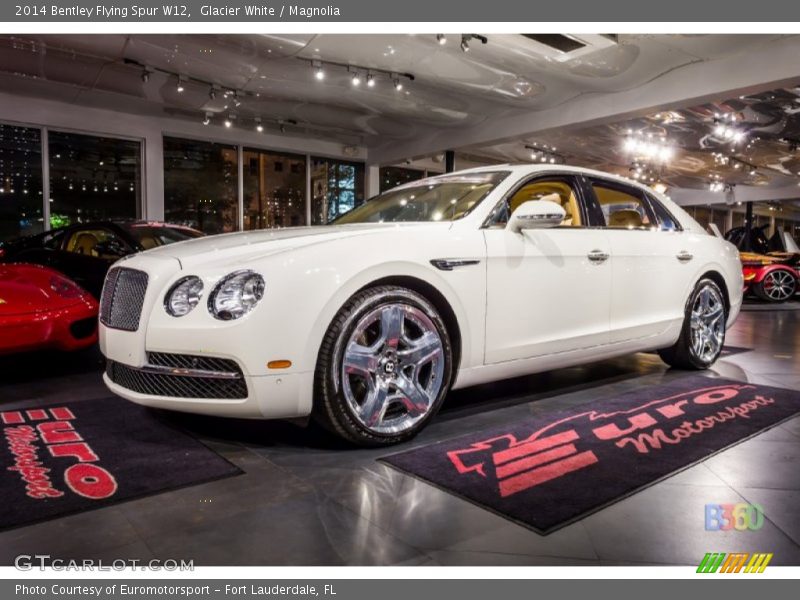 Glacier White / Magnolia 2014 Bentley Flying Spur W12