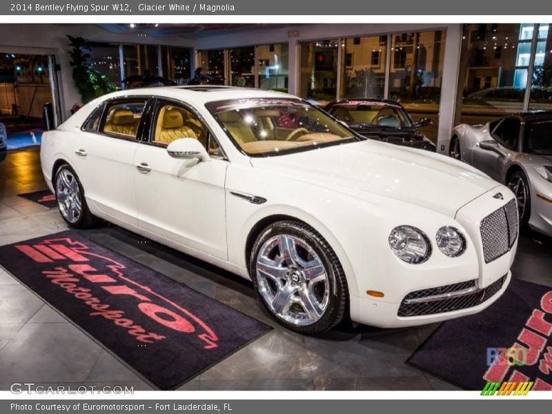 Glacier White / Magnolia 2014 Bentley Flying Spur W12