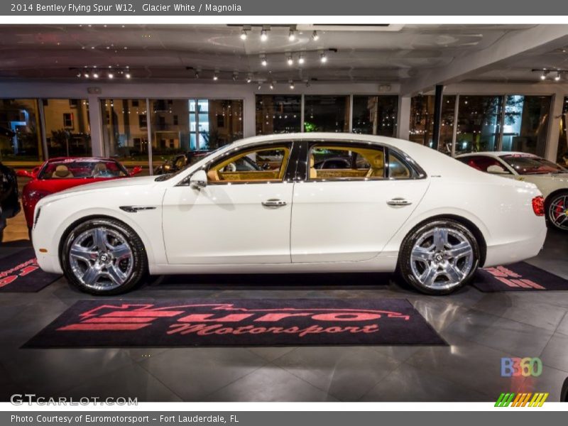 Glacier White / Magnolia 2014 Bentley Flying Spur W12