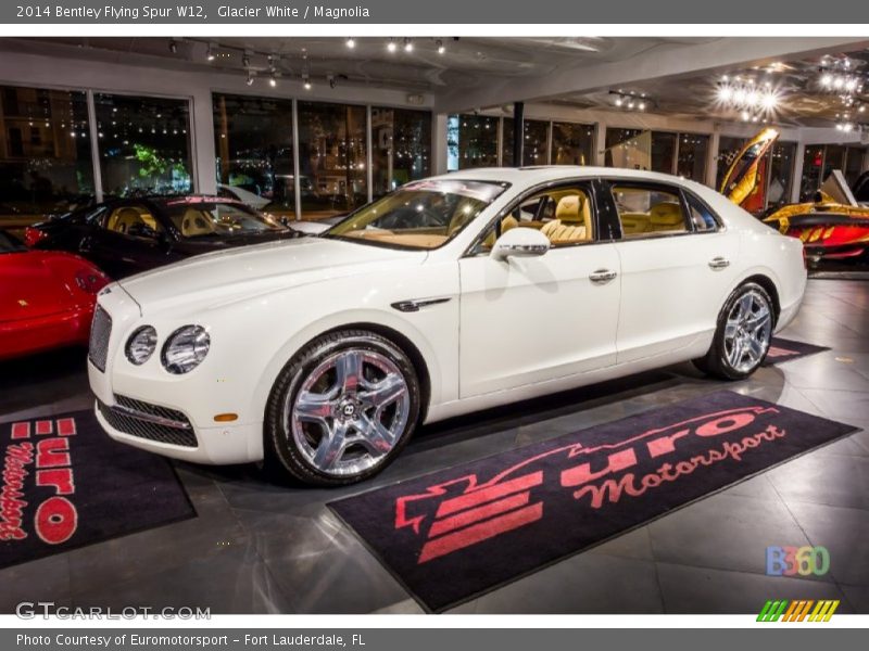 Glacier White / Magnolia 2014 Bentley Flying Spur W12