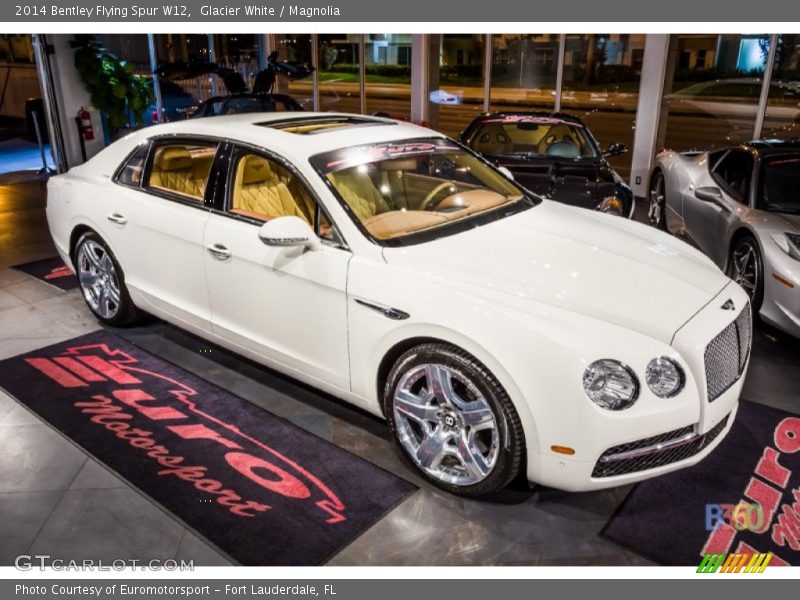 Glacier White / Magnolia 2014 Bentley Flying Spur W12