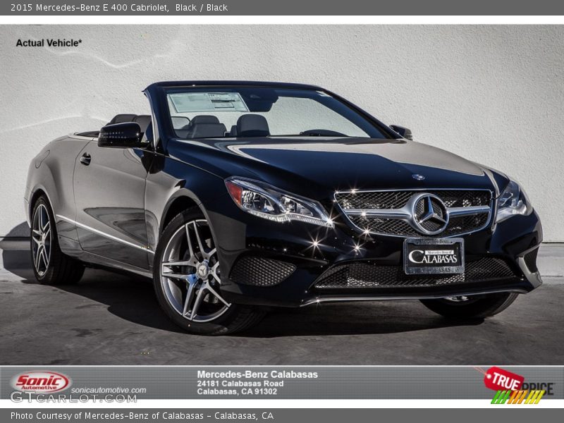 Black / Black 2015 Mercedes-Benz E 400 Cabriolet