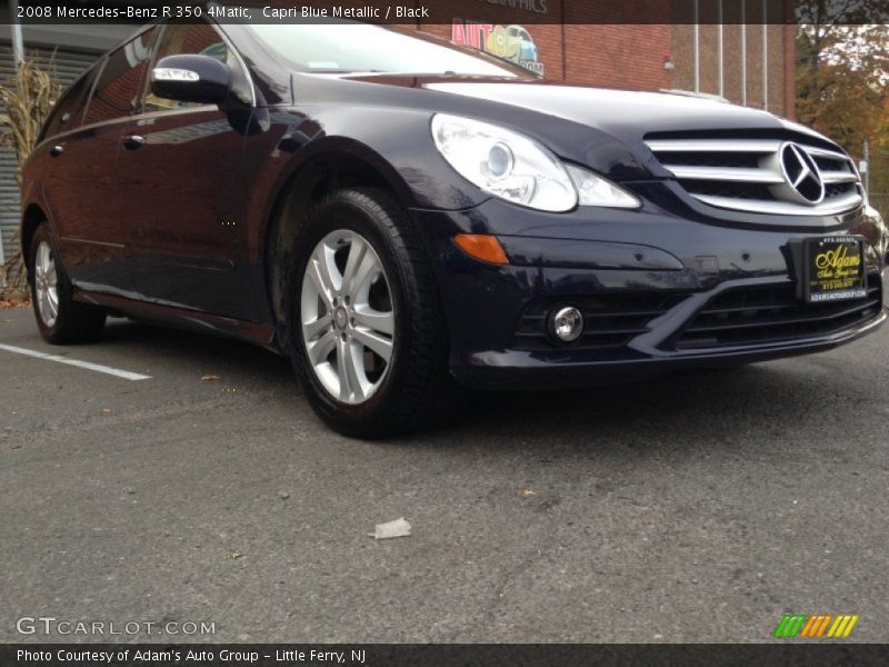 Capri Blue Metallic / Black 2008 Mercedes-Benz R 350 4Matic