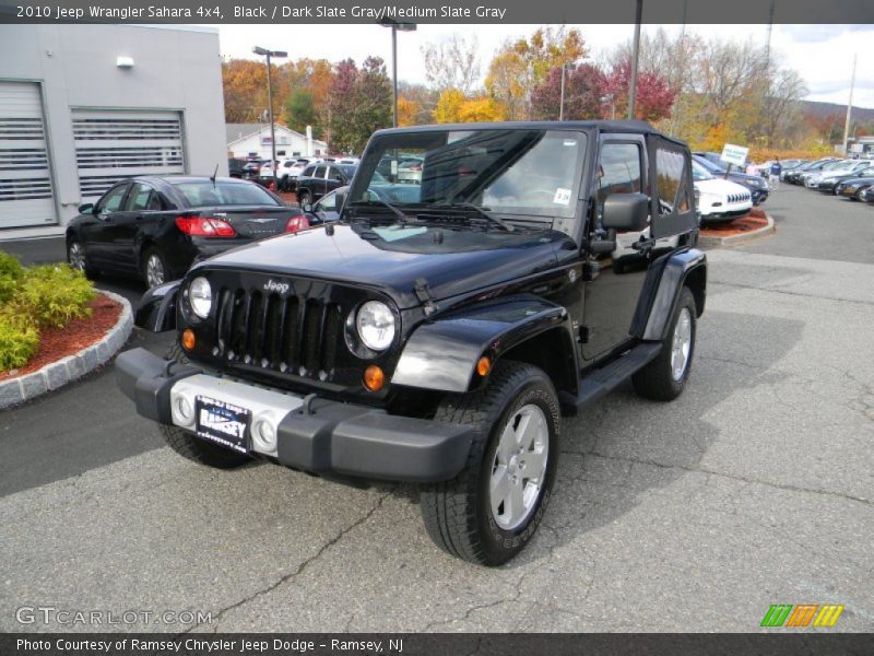 Black / Dark Slate Gray/Medium Slate Gray 2010 Jeep Wrangler Sahara 4x4