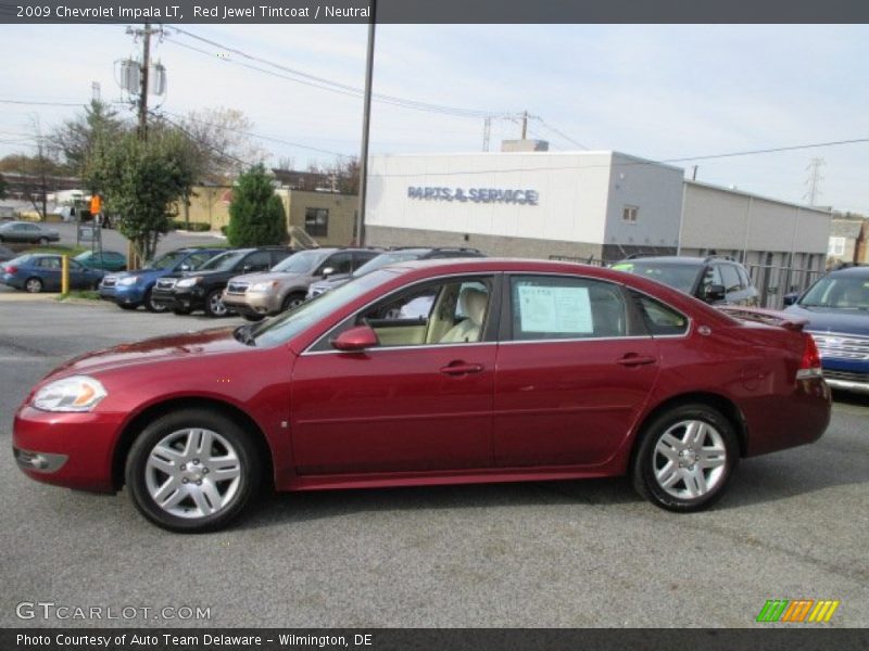 Red Jewel Tintcoat / Neutral 2009 Chevrolet Impala LT