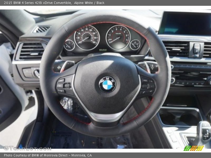 Alpine White / Black 2015 BMW 4 Series 428i xDrive Convertible