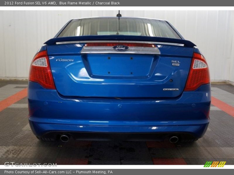 Blue Flame Metallic / Charcoal Black 2012 Ford Fusion SEL V6 AWD