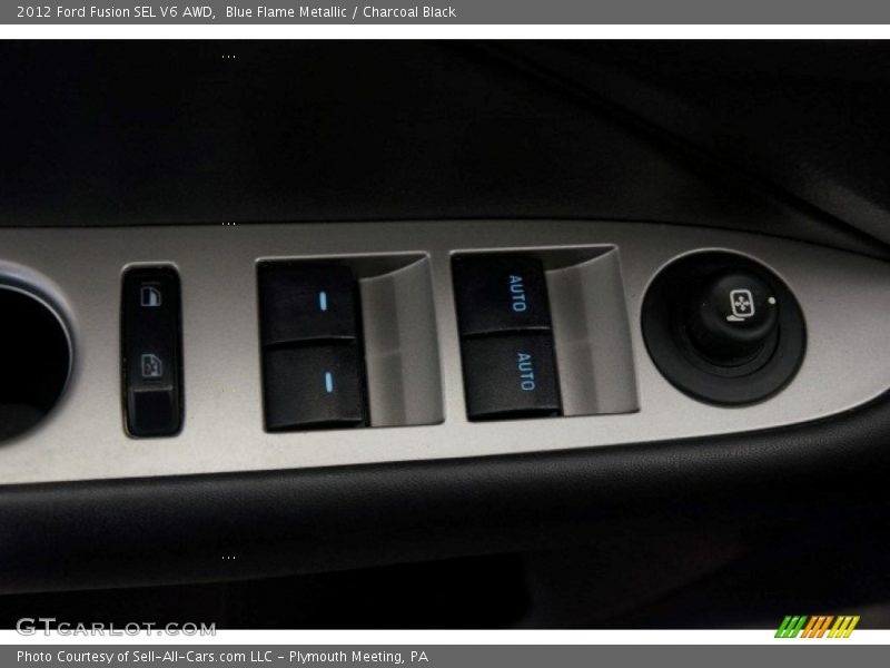 Blue Flame Metallic / Charcoal Black 2012 Ford Fusion SEL V6 AWD